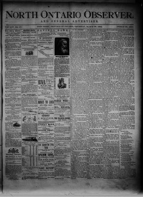 North Ontario Observer (Port Perry), 30 Mar 1882