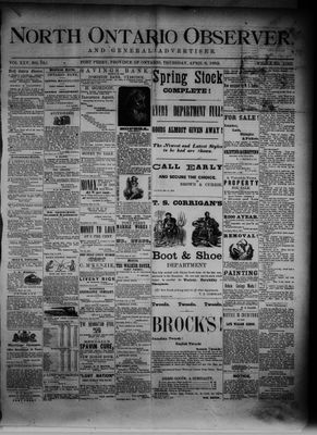 North Ontario Observer (Port Perry), 6 Apr 1882