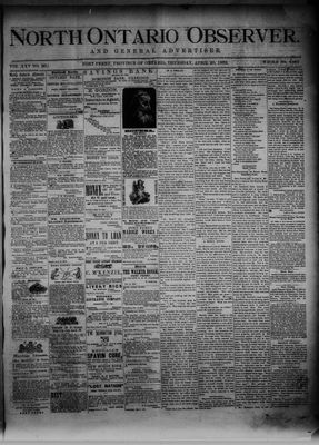 North Ontario Observer (Port Perry), 20 Apr 1882