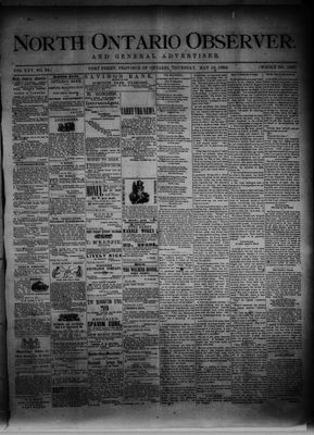 North Ontario Observer (Port Perry), 18 May 1882