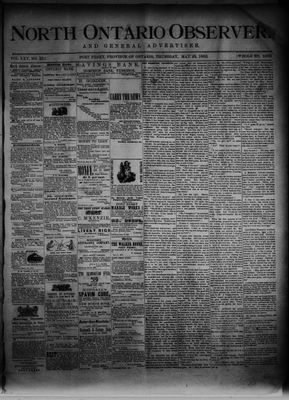 North Ontario Observer (Port Perry), 25 May 1882