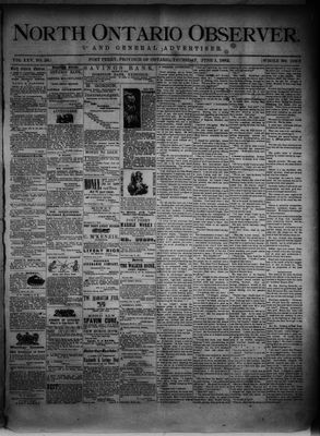 North Ontario Observer (Port Perry), 1 Jun 1882