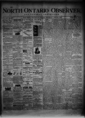 North Ontario Observer (Port Perry), 29 Jun 1882