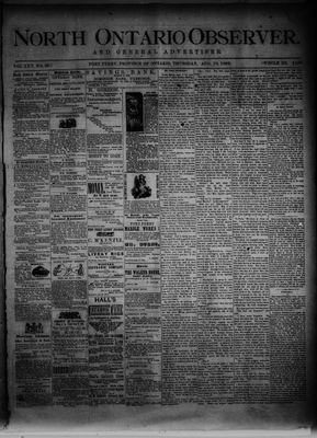 North Ontario Observer (Port Perry), 10 Aug 1882