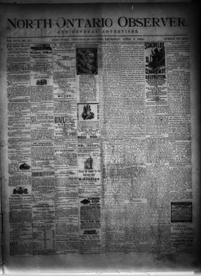 North Ontario Observer (Port Perry), 5 Apr 1883