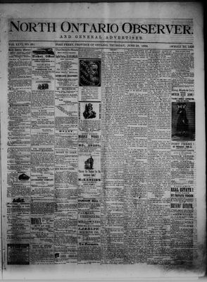 North Ontario Observer (Port Perry), 21 Jun 1883