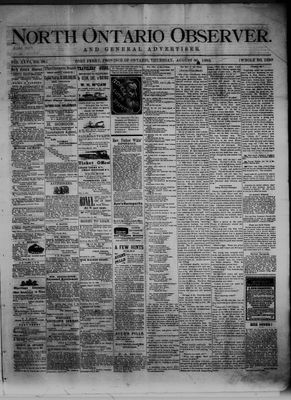 North Ontario Observer (Port Perry), 30 Aug 1883