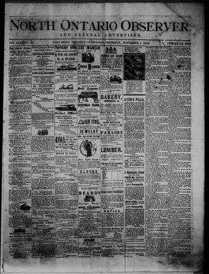 North Ontario Observer (Port Perry), 1 Nov 1883