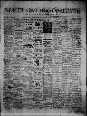 North Ontario Observer (Port Perry), 22 Nov 1883