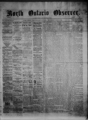 North Ontario Observer (Port Perry), 17 Jan 1884