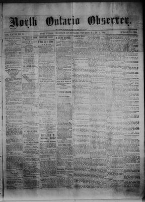 North Ontario Observer (Port Perry), 24 Jan 1884