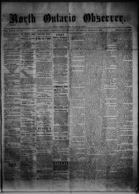 North Ontario Observer (Port Perry), 27 Mar 1884