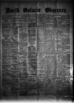 North Ontario Observer (Port Perry), 8 May 1884