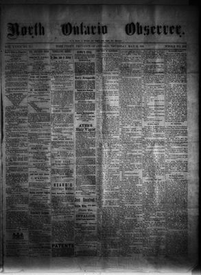 North Ontario Observer (Port Perry), 15 May 1884