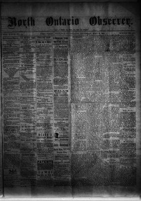 North Ontario Observer (Port Perry), 22 May 1884