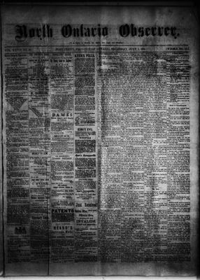 North Ontario Observer (Port Perry), 3 Jul 1884