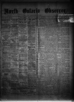 North Ontario Observer (Port Perry), 24 Jul 1884