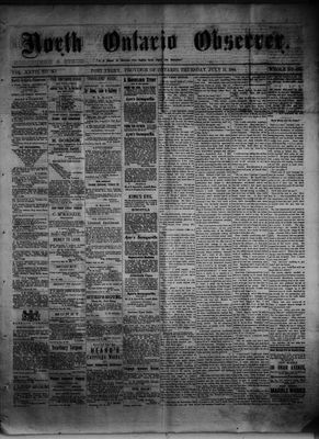 North Ontario Observer (Port Perry), 31 Jul 1884