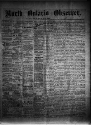 North Ontario Observer (Port Perry), 28 Aug 1884