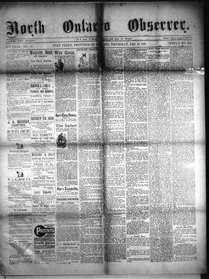 North Ontario Observer (Port Perry), 15 Dec 1892