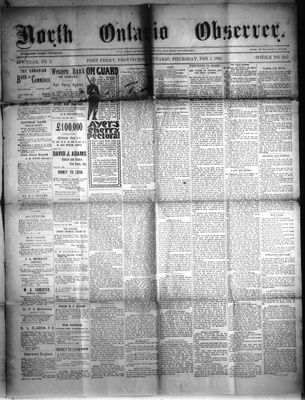 North Ontario Observer (Port Perry), 1 Feb 1900