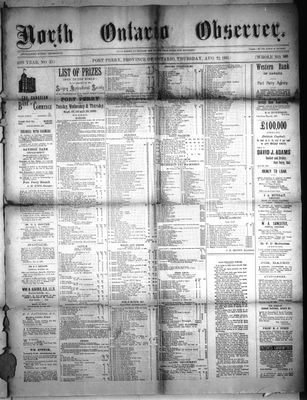 North Ontario Observer (Port Perry), 22 Aug 1901