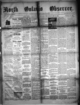 North Ontario Observer (Port Perry), 19 Dec 1901