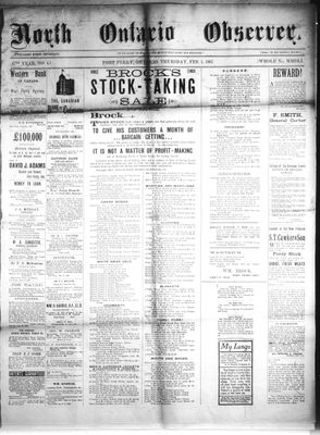 North Ontario Observer (Port Perry), 5 Feb 1903