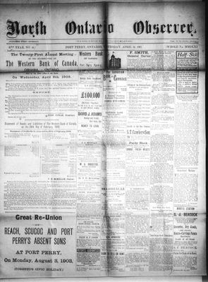 North Ontario Observer (Port Perry), 16 Apr 1903