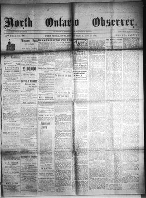 North Ontario Observer (Port Perry), 26 Nov 1903