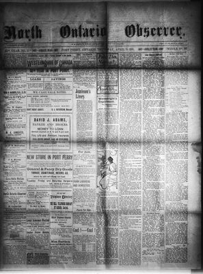 North Ontario Observer (Port Perry), 25 Apr 1907