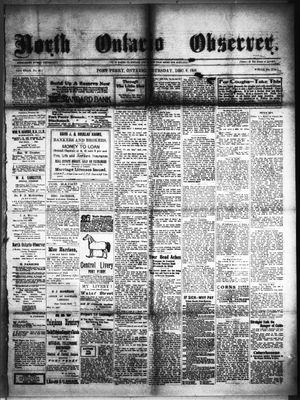 North Ontario Observer (Port Perry), 9 Dec 1909