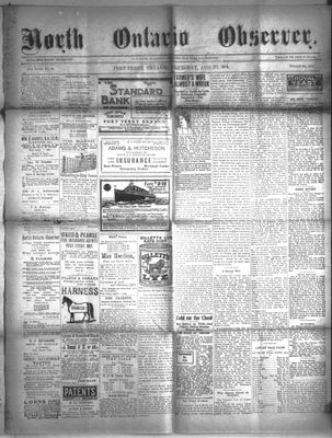 North Ontario Observer (Port Perry), 20 Aug 1914