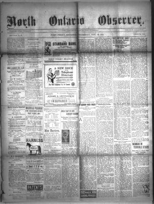 North Ontario Observer (Port Perry), 18 Nov 1915