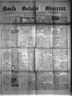 North Ontario Observer (Port Perry), 16 Nov 1916