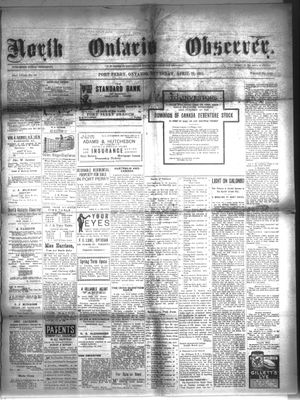 North Ontario Observer (Port Perry), 12 Apr 1917