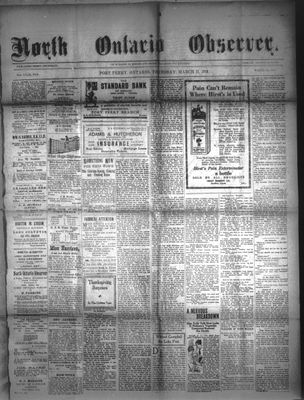 North Ontario Observer (Port Perry), 21 Mar 1918