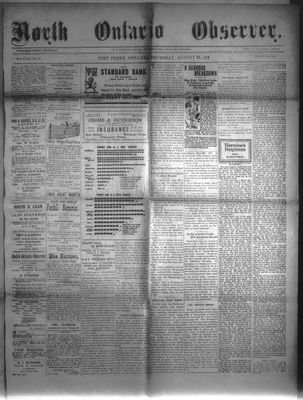 North Ontario Observer (Port Perry), 22 Aug 1918