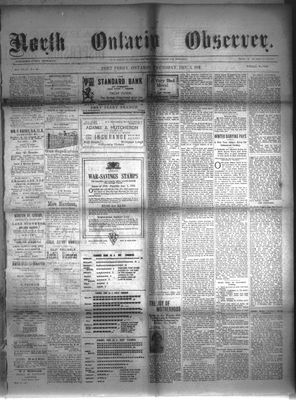 North Ontario Observer (Port Perry), 5 Dec 1918