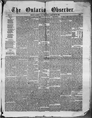 Ontario Observer (Port Perry), 27 Jan 1859