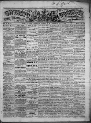 Ontario Observer (Port Perry), 10 Jan 1867