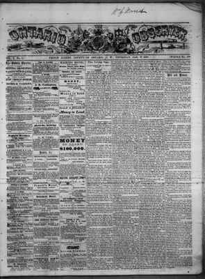 Ontario Observer (Port Perry), 17 Jan 1867