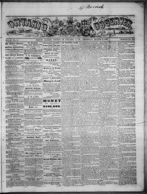 Ontario Observer (Port Perry), 14 Mar 1867