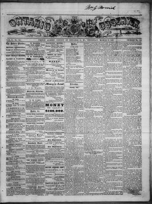 Ontario Observer (Port Perry), 21 Mar 1867