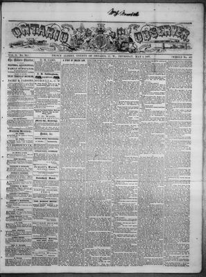 Ontario Observer (Port Perry), 2 May 1867