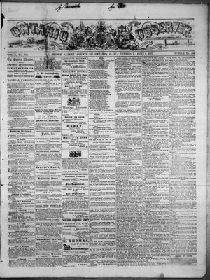 Ontario Observer (Port Perry), 6 Jun 1867