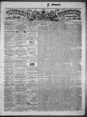 Ontario Observer (Port Perry), 13 Jun 1867