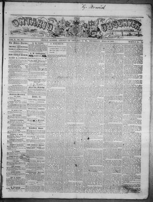 Ontario Observer (Port Perry), 25 Jul 1867