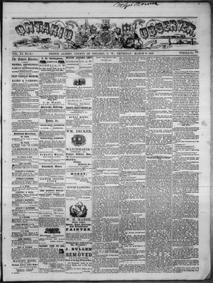 Ontario Observer (Port Perry), 19 Mar 1868