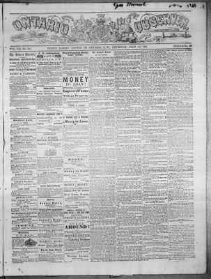 Ontario Observer (Port Perry), 15 Jul 1869